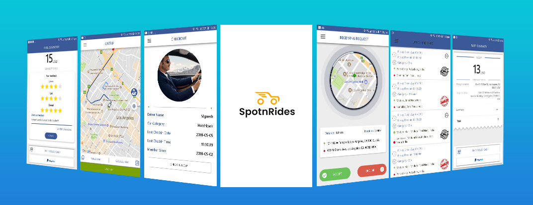 SpotnRides - Uber Clone App Solution 